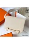 Hermes Geta Handmade Bag In Nata Chevre Mysore Leather Replica