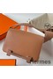 Hermes Geta Handmade Bag In Quebracho Chevre Mysore Leather Replica