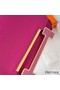 Hermes Geta Handmade Bag In Rose Purple Chevre Mysore Leather Replica