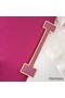 Hermes Geta Handmade Bag In Rose Purple Chevre Mysore Leather Replica