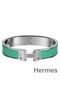 Hermes Green Enamel Clic H PM Bracelet Replica