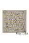 Hermes Grey/Yellow Panoplie Equestre Eyeliner Shawl 140 Replica