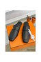 Hermes Groupie Mules in Black Calfskin Replica