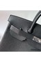 Hermes HAC Birkin 40 Handmade Bag in Black Clemence Leather Replica