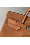 Hermes HAC Birkin 40 Handmade Bag in Gold Clemence Leather Replica