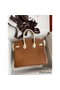 Hermes HSS Birkin 25 Bicolor Bag in Gold and Craie Clemence Leather Replica