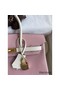 Hermes HSS Birkin 25 Bicolor Bag in Pink and Craie Chevre Mysore Leather Replica