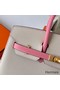 Hermes HSS Birkin 25 Sellier Bag in Craie and Rose Confetti Epsom Calfskin Replica