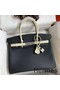 Hermes HSS Birkin 30 Bicolor Bag in Black and Craie Epsom Calfskin Replica