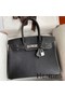 Hermes HSS Birkin 30 Bicolor Bag in Black and Red Chevre Mysore Leather Replica