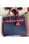 Hermes HSS Birkin 30 Bicolor Bag in Blue Saphir and Rose Lipstick Epsom Calfskin Replica