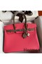 Hermes HSS Birkin 30 Bicolor Bag in Rose Lipstick and Taupe Epsom Calfskin Replica