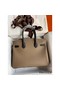 Hermes HSS Birkin 30 Bicolor Bag in Taupe and Black Epsom Calfskin Replica