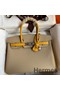Hermes HSS Birkin 30 Bicolor Bag in Trench and Yellow Epsom Calfskin Replica
