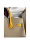 Hermes HSS Birkin 30 Bicolor Bag in Trench and Yellow Epsom Calfskin Replica