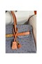 Hermes HSS Birkin 35 Bicolor Bag in Gris Agate and Gold Ostrich Leather Replica