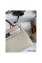 Hermes HSS Kelly Mini II Sellier Tri-color Bag In Craie/Pink/Gold Epsom Calfskin Replica