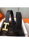 Hermes H Belt Buckle & Black Epsom 32 MM Strap Replica