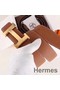 Hermes H Belt Buckle & Brown Clemence 32 MM Strap Replica