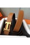 Hermes H Belt Buckle & Brown Epsom 32 MM Strap Replica