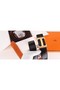 Hermes H Belt Buckle & Orange 32mm Clemence Strap Replica