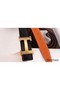Hermes H Belt Buckle & Orange 32mm Clemence Strap Replica