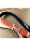 Hermes H Belt Buckle & Orange Clemence 32 MM Strap Replica