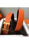 Hermes H Belt Buckle & Orange Epsom 32 MM Strap Replica