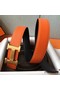 Hermes H Belt Buckle & Orange Epsom 32 MM Strap Replica