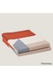 Hermes H Drapeau Blanket in Terracotta and Grey Cashmere Replica