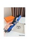 Hermes H Guillochee Reversible Belt 32MM in Black and Blue Epsom Calfskin Replica