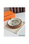 Hermes H Guillochee Reversible Belt 32MM in Gold and White Epsom Calfskin Replica