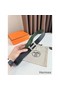 Hermes H Guillochee Reversible Belt 32MM in Green and Black Epsom Calfskin Replica