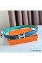 Hermes H Medor Reversible Belt 24MM in Green Epsom Leather Replica