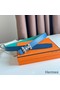 Hermes H Medor Reversible Belt 24MM in Green Epsom Leather Replica