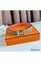 Hermes H Medor Reversible Belt 24MM in Tourterelle Epsom Leather Replica
