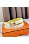 Hermes H Medor Reversible Belt 24MM in White Epsom Leather Replica