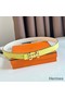 Hermes H Medor Reversible Belt 24MM in White Epsom Leather Replica