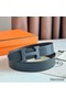 Hermes H Reversible 32MM Belt with Matte Buckle in Chocolate Clemence Leather Replica