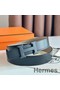 Hermes H Reversible 32MM Belt with Matte Buckle in Grey Clemence Leather Replica