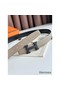 Hermes H Reversible 32MM Belt with Matte Buckle in Grey Clemence Leather Replica