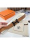 Hermes H Reversible 38MM Belt with matte Buckle in White and Gold Epsom Leather Replica