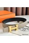 Hermes H Reversible Belt 32MM in Black Clemence Leather Replica