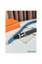 Hermes H Reversible Belt 32MM in Blue Clemence Leather Replica