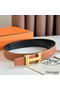 Hermes H Reversible Belt 32MM in Grey Clemence Leather Replica