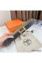Hermes H Reversible Belt 38MM in Grey and Black Epsom Leather Replica