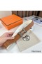 Hermes H Reversible Belt 38MM in White and Gold Epsom Leather Replica