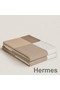 Hermes H Riviera Blanket in Beige Wool and Cashmere Replica