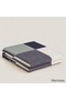Hermes H Riviera Blanket in Marine Wool and Cashmere Replica