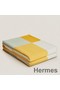 Hermes H Riviera Blanket in Yellow Wool and Cashmere Replica